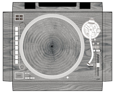 Reloop RP 8000 MK2 Skin Wood Grey